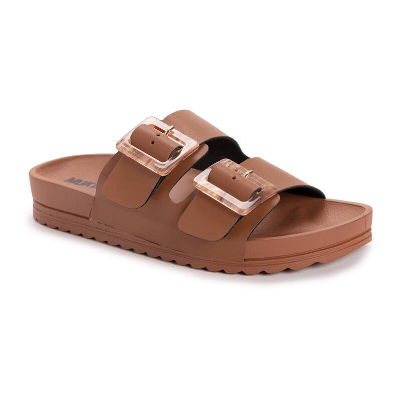 ムクルクス レディース シューズ サンダル MUK LUKS Grand Cayman Women'slide Sandals Cognac