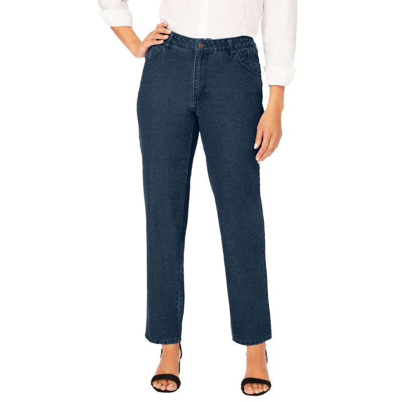 ジェシカロンドン レディース ボトムス デニムパンツ プラスサイズ トール コットン Jessica London Women's Plusize Tall Classicotton Denim Straight-leg Jean Indigo インディゴ