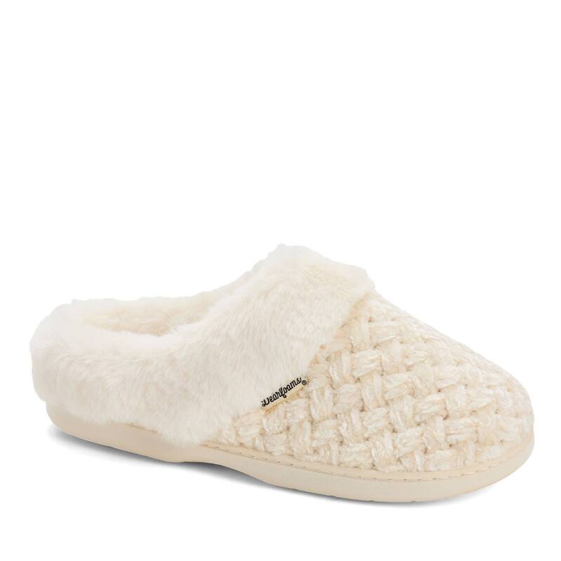 ディアフォームズ レディース シューズ サンダル Dearfoams Claire Chenille Women's Clog Slippers Cream クリーム|ReVida 店