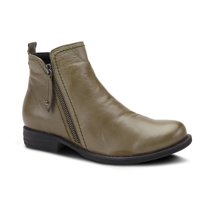 春月踏み段 レディース シューズ ブーツ・レインブーツ アンクル Spring Step Oziel Women\u0027s Ankle Boots Olive Green 緑であること