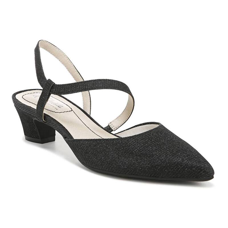 ライフストライド レディース シューズ パンプス ミニ LifeStride Minimalist Women'slingback Pumps Black Shimmer ブラック