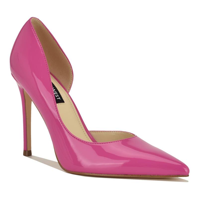 ナインウェスト レディース シューズ パンプス 踵 Nine West Folowe Women\u0027s Higheels Dark Pink Patent サクラ色