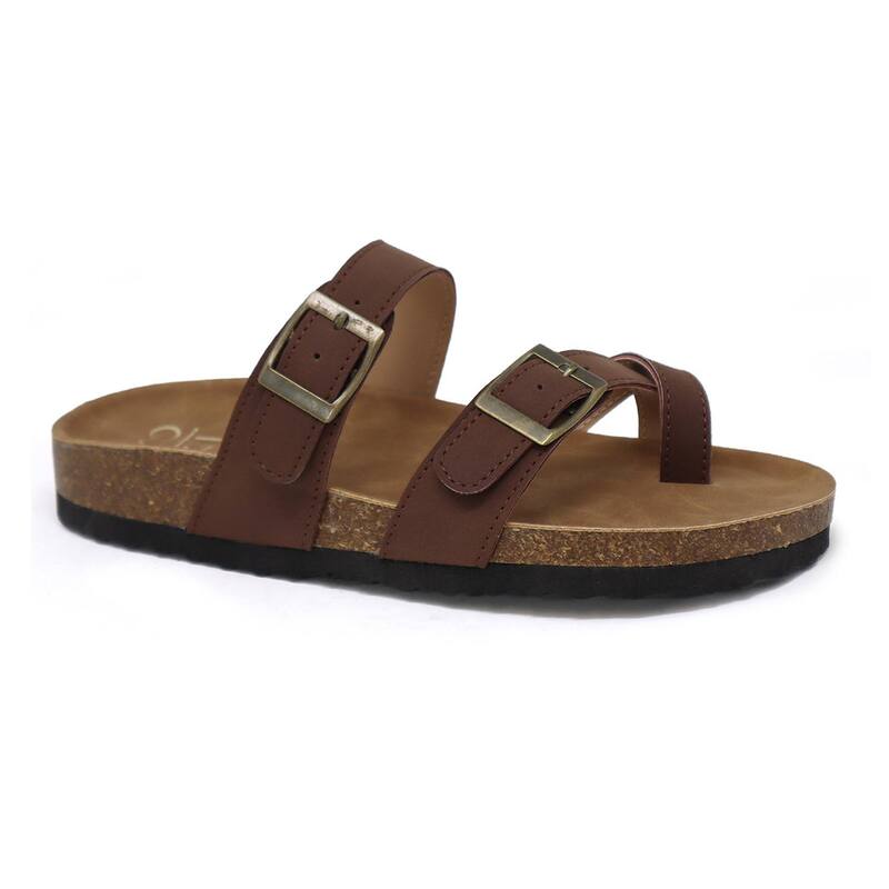 ヨキ レディース シューズ サンダル Yoki Gian 280 Women's Cork Footbed Sandals Brown ブラウン