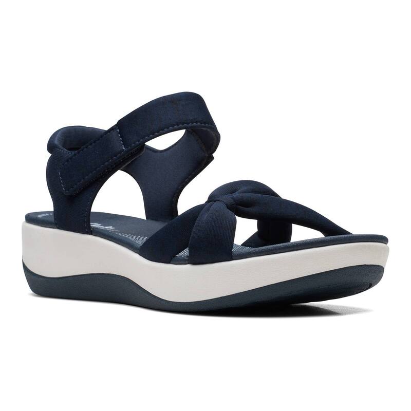 クラークス レディース シューズ サンダル Clarks Cloudsteppers Arla Shore Women'sandals Navy ネイビー