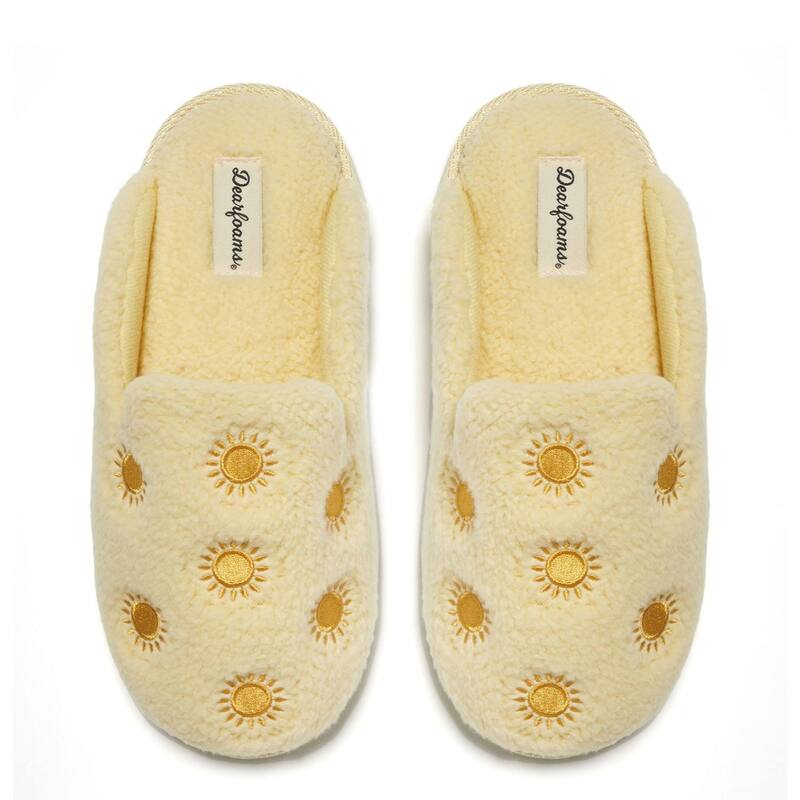 ディアフォームズ レディース シューズ サンダル Dearfoams Women's Tab Scuff Slipper Honey Blossom