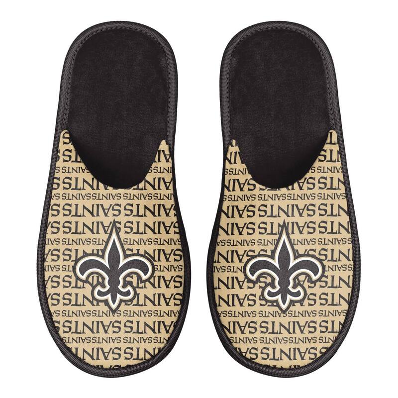 フォコ レディース シューズ サンダル ロゴ Men's FOCO New Orleansaintscuff Logo Slide Slippersnt Black ブラック