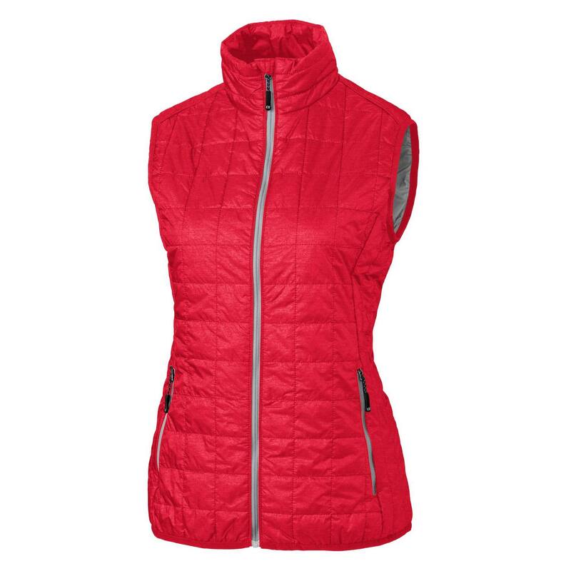 カッターアンドバック レディース アウター ジャケット・ブルゾン ベスト Cutter & Buck Rainier PrimaLoft Womens Eco Insulated Full Zipuffer Vest Red レッド