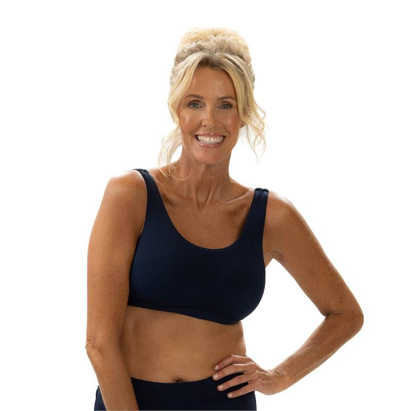 ドルフィン レディース 水着 トップのみ Women's Dolfin Scoop Neck Bikini Top Navy ネイビー