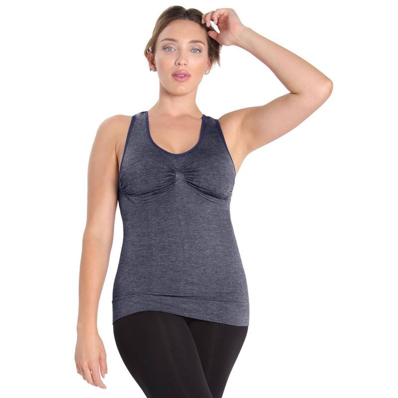 メモイ レディース トップス Tシャツ MeMoi Frontrunner Shaping Sportank Peacoat Spacedye｜ReVida 店