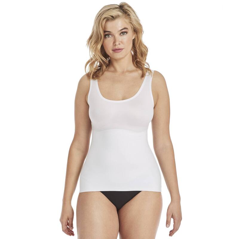 メイデンフォーム レディース トップス シャツ Maidenform Firm Control Shapewear Comfort Devotion Shaping Tank 2018 White ホワイト
