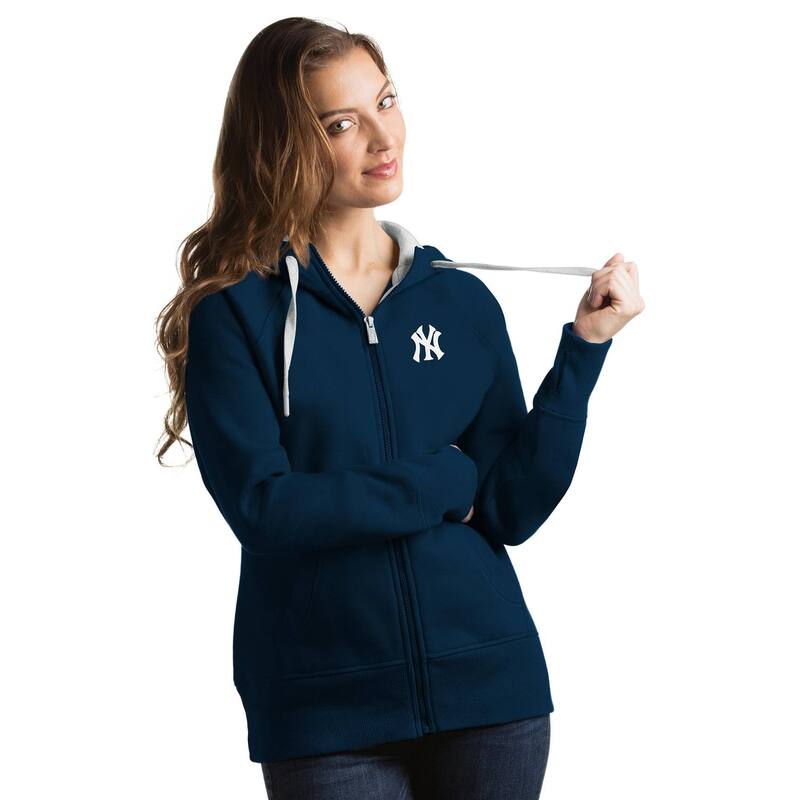 アンティグア レディース トップス Tシャツ パーカー Women's Antigua New York Yankees Victory Hoodie Ynk Blue ブルー|ReVida 店