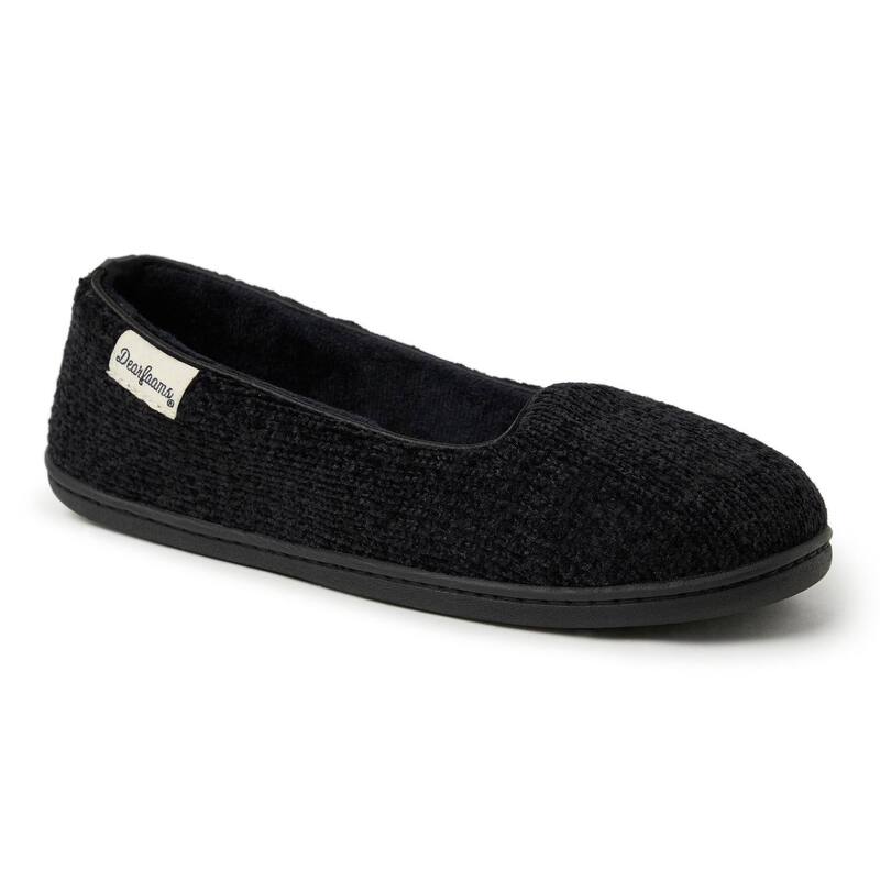 ディアフォームズ レディース シューズ サンダル Women's Dearfoams Rebecca Chenille Closed Back Slippers Black ブラック