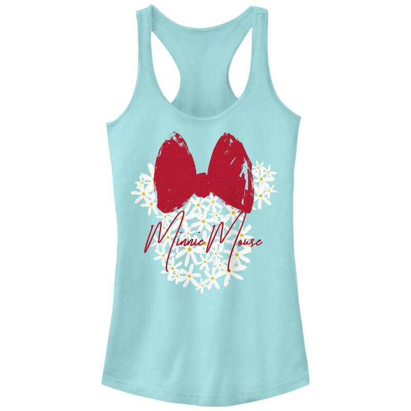 ディズニー レディース トップス Tシャツ フラワー柄 フラワー Juniors' Disney's Mickey Floral Minnie Mouse Tank Top Cancun
