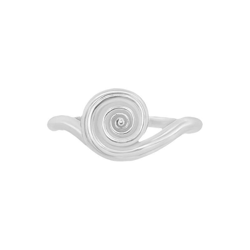 プリムローズ レディース アクセサリー リング PRIMROSE Silver Plated Polished Swirl Ring Silver Tone シルバー