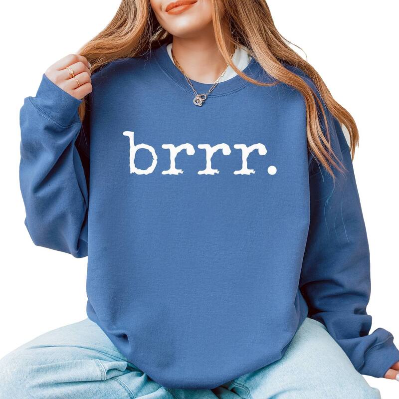 Simply Sage Market レディース トップス Tシャツ スウェット グラフィック Simply Sage Market Brrr Typewriter - Women's Graphic Sweatshirt Slate スレート
