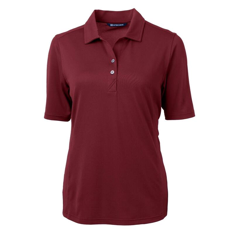 カッターアンドバック レディース トップス シャツ Cutter & Buck Virtueco Pique Recycled Womens Polo Bordeaux