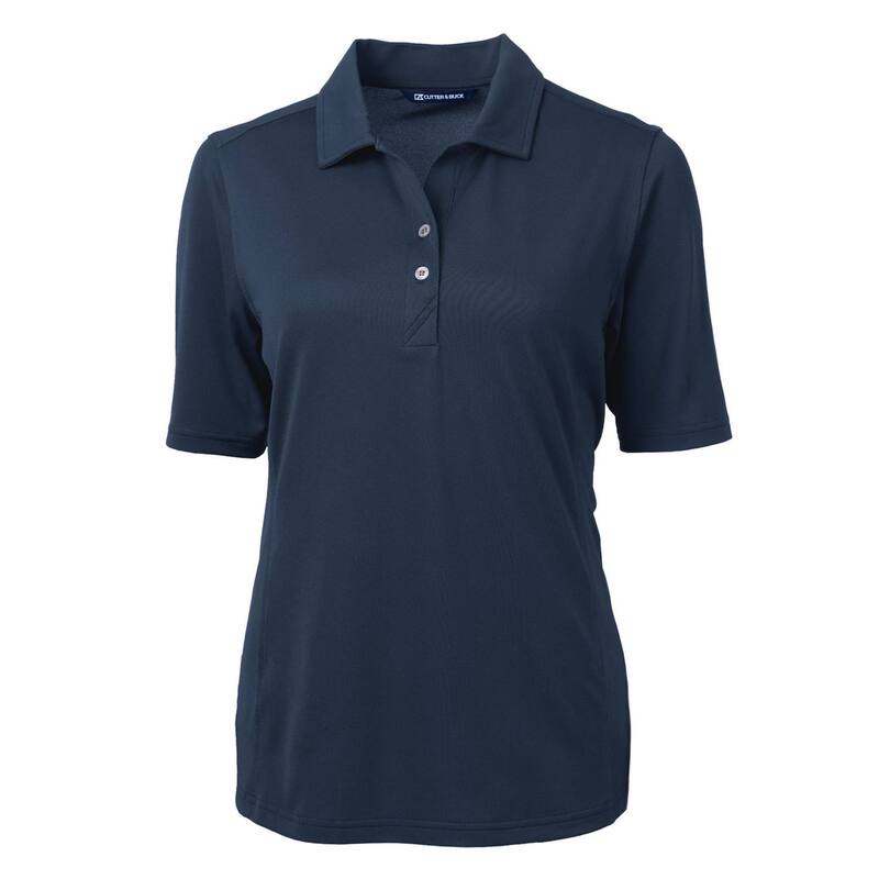 カッターアンドバック レディース トップス シャツ Cutter & Buck Virtueco Pique Recycled Womens Polo Navy Blue ネイビー