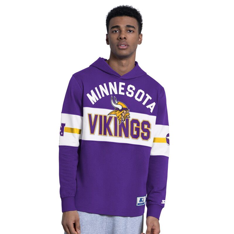スターター レディース トップス Tシャツ ジャージー パーカー Men'starter Purple Minnesota Vikings Fullback Jersey Hoodie Mvk Purple パープル|ReVida 店