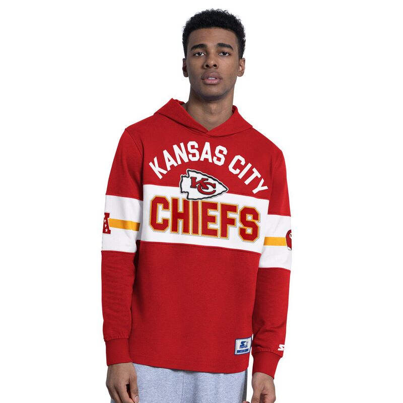 スターター レディース トップス Tシャツ ジャージー パーカー Men'startered Kansas City Chiefs Fullback Jersey Hoodie Chf Red レッド|ReVida 店