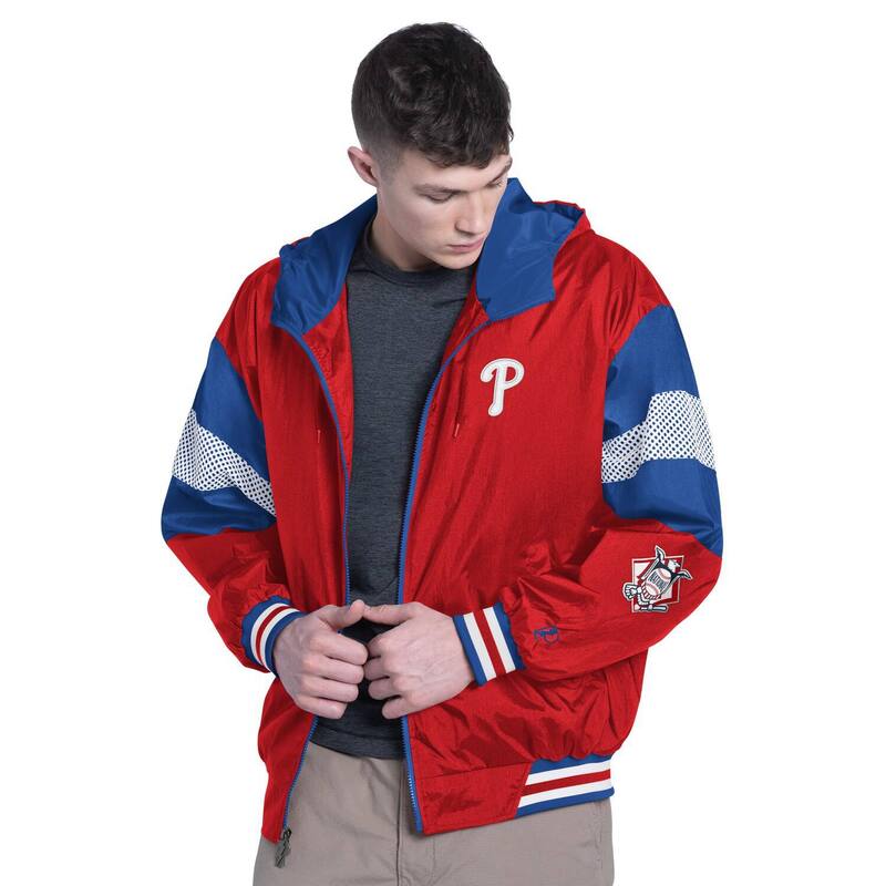 アンブランデッド レディース アウター ジャケット・ブルゾン フーデッドジャケット Unbranded Men's Pro Playered/Royal Philadelphia Phillies Legacy Lightweight Full Zip Hooded Jacket Phl Red レッド