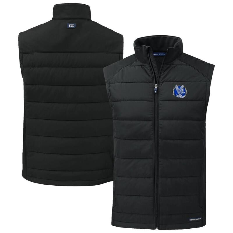 カッターアンドバック レディース アウター ジャケット・ブルゾン ベスト Men\'s Cutter & Buck Black Air Force Falcons Evoke Hybrid Eco Softshell Recycled Full-Zip Vest Afa Black ブラック