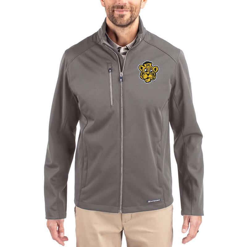 カッターアンドバック レディース アウター ジャケット・ブルゾン Men's Cutter & Buck Gray Missouri Tigers Evokeco Softshell Recycled Full-Zip Jacket Msi Grey グレー