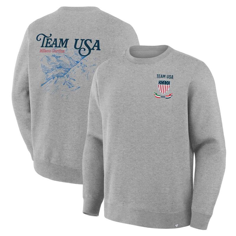 ファナティクス レディース トップス Tシャツ スウェット Men's Fanatics Heather Gray Team USA 2026 Winter Olympicsnowboarding Sweatshirt Usa Grey グレー|ReVida 店