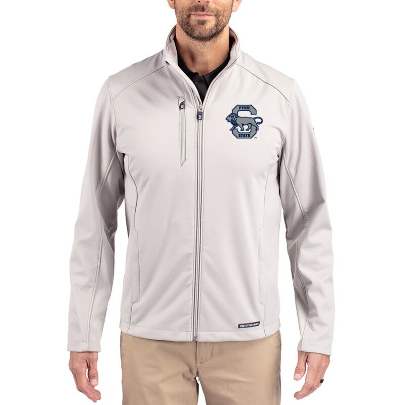 カッターアンドバック レディース アウター ジャケット・ブルゾン Men's Cutter & Buck Gray Penn State Nittany Lions Evokeco Softshell Recycled Full-Zip Jacket Pst Grey グレー｜ReVida 店