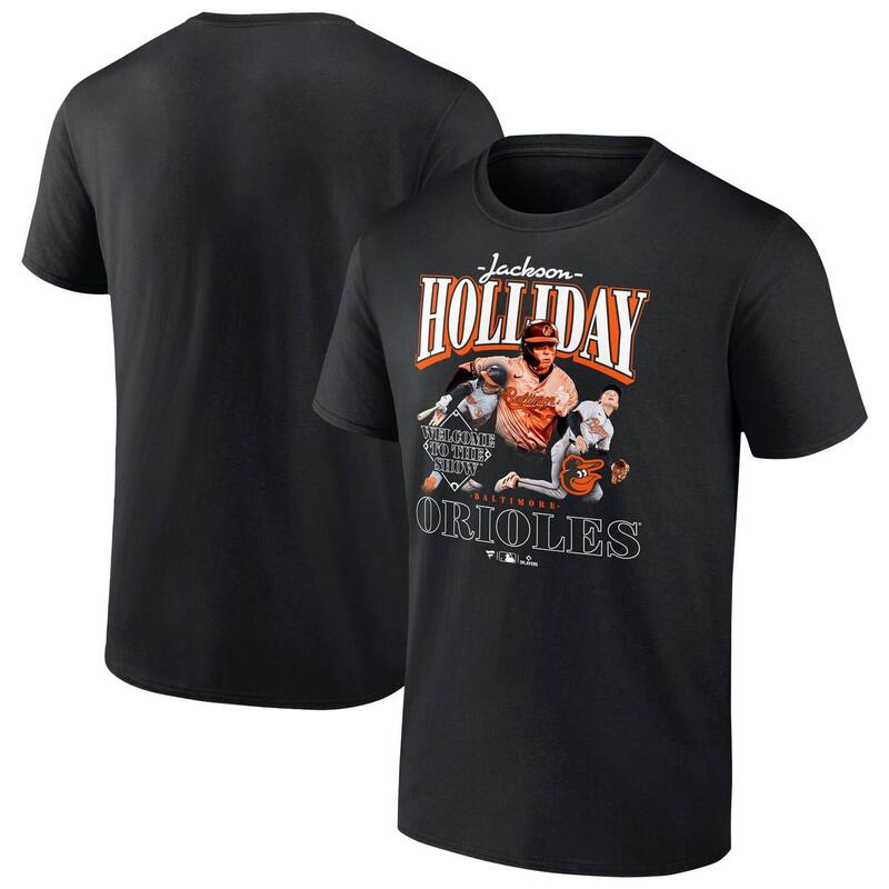 アンブランデッド レディース トップス Tシャツ Unbranded Men's Jackson Holliday Black Baltimore Orioles Welcome to the Show T-Shirt Orl Black ブラック|ReVida 店