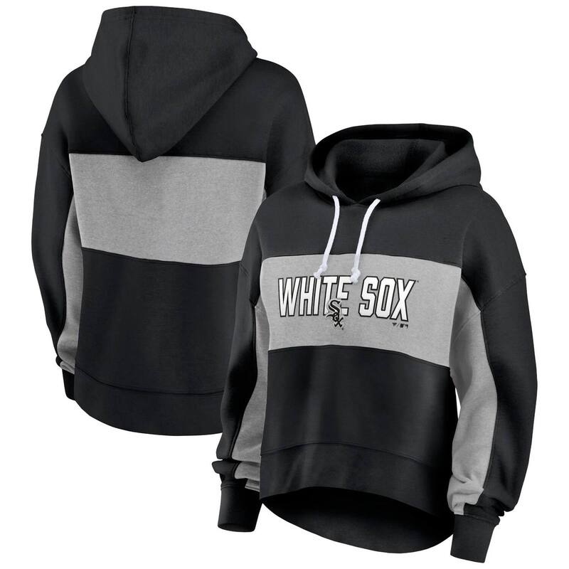 ファナティクス レディース トップス Tシャツ パーカー Women's Fanatics Branded Black Chicago White Sox Filled Stat Sheet Pullover Hoodie Sox Black ブラック