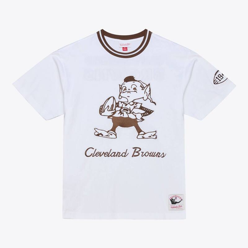 ミッチェル&ネス レディース トップス Tシャツ Men's Mitchell & Ness White Cleveland Browns Arctic T-Shirt Brn White ホワイト｜ReVida 店