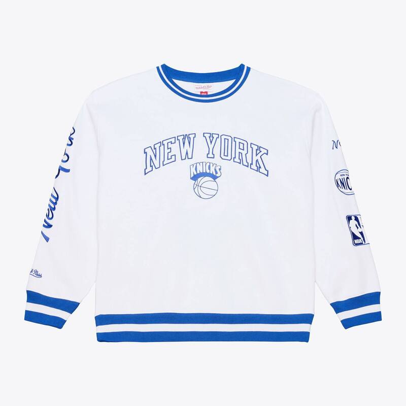 ミッチェル&ネス レディース トップス Tシャツ スウェット フリース Men's Mitchell & Ness White New Yorknicks Arctic Fleece Sweatshirt Kni White ホワイト