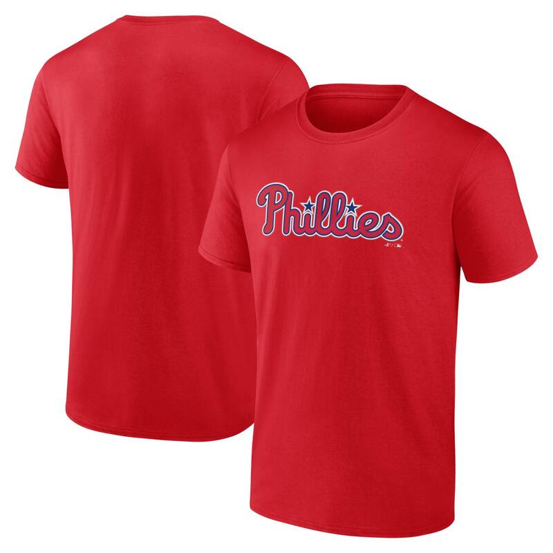 アンブランデッド レディース トップス Tシャツ ロゴ Unbranded Men's Logo Athletic Red Philadelphia Phillies Wordmark T-Shirt Phl Red レッド