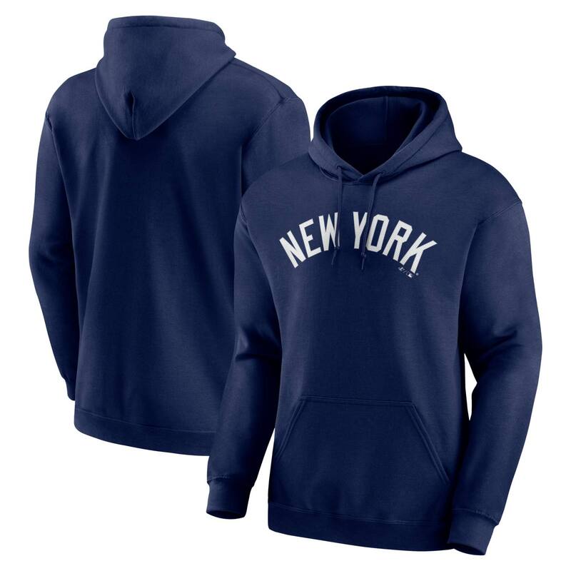 アンブランデッド レディース トップス Tシャツ ロゴ パーカー Unbranded Men's Logo Athletic Navy New York Yankees Wordmark Hoodie Ynk Navy ネイビー