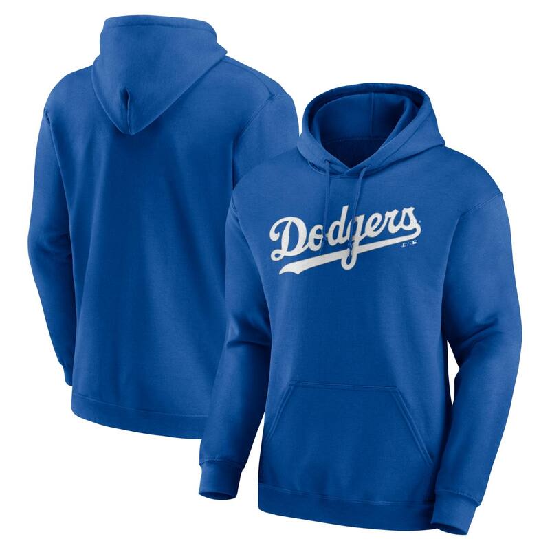 アンブランデッド レディース トップス Tシャツ ロゴ パーカー Unbranded Men's Logo Athletic Royalos Angeles Dodgers Wordmark Hoodie Lad Blue ブルー