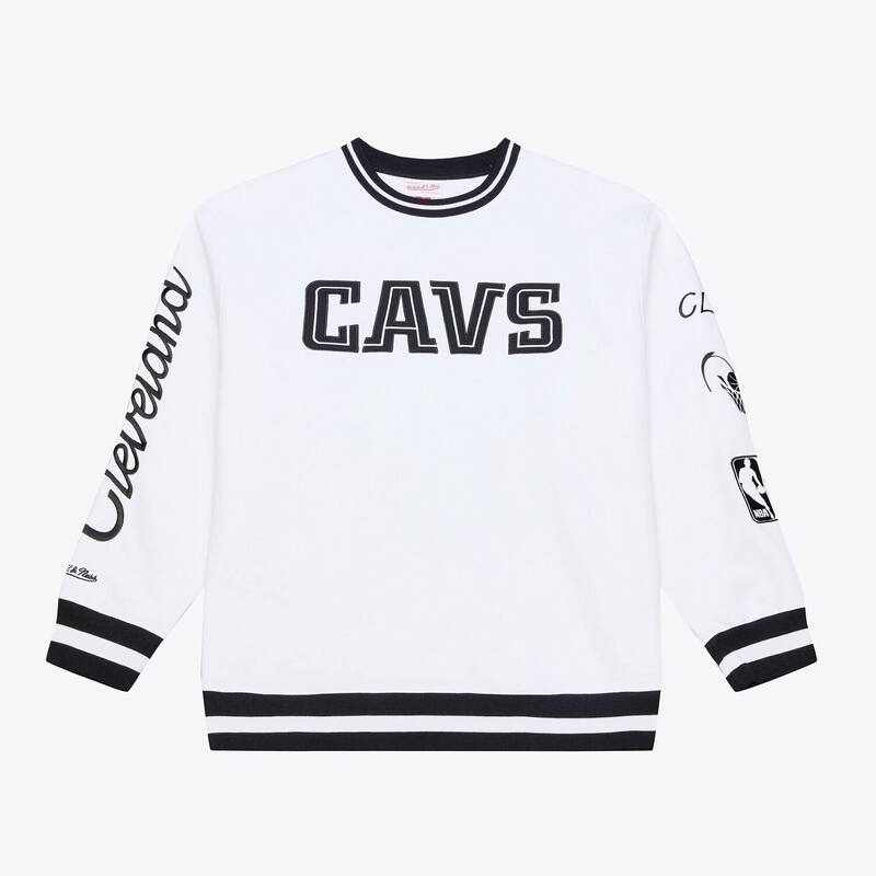 ミッチェル&ネス レディース トップス Tシャツ スウェット フリース Men's Mitchell & Ness White Cleveland Cavaliers Arctic Fleece Sweatshirt Cav White ホワイト