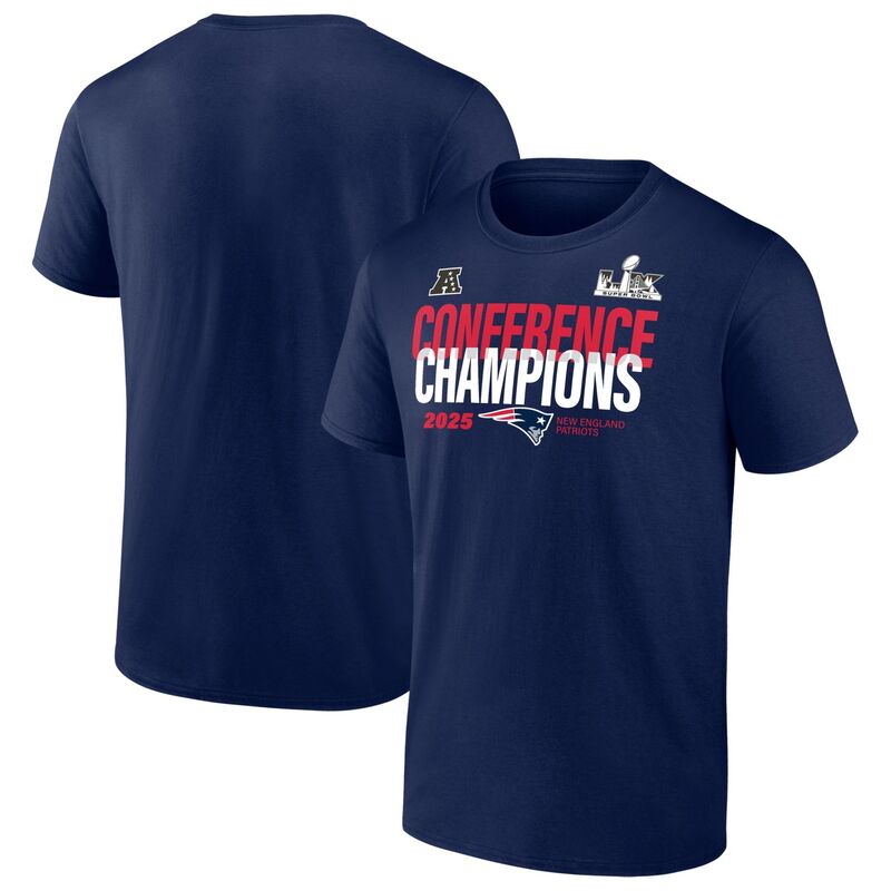 ファナティクス レディース トップス Tシャツ トール Men's Fanatics Navy New England Patriots 2025 AFChampions Big & Tall Right Side Draw T-Shirt Pat Navy ネイビー|ReVida 店