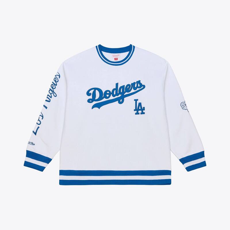 ミッチェル&ネス レディース トップス Tシャツ スウェット フリース Men's Mitchell & Ness White Los Angeles Dodgers Arctic Fleece Sweatshirt Lad White ホワイト 20,221円