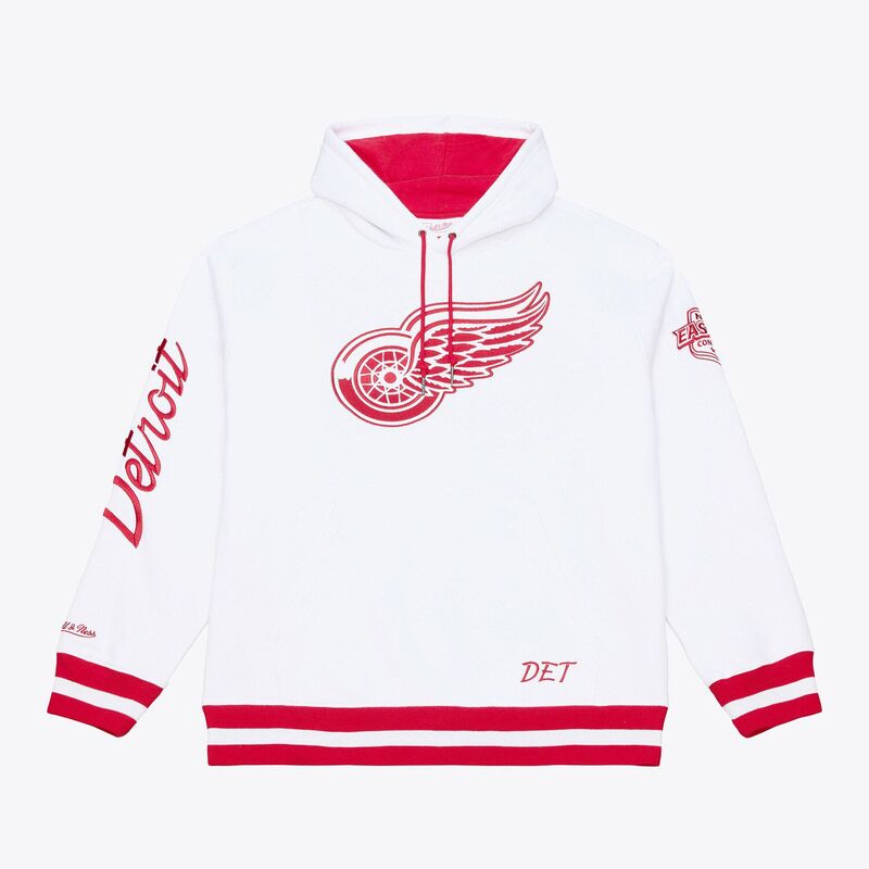 ミッチェル&ネス レディース トップス Tシャツ フリース パーカー Men's Mitchell & Ness White Detroit Red Wings Arctic Fleece Hoodie Rdwhite ホワイト｜ReVida 店