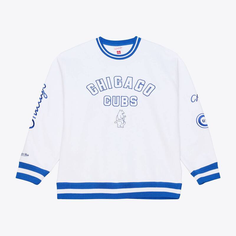 ミッチェル&ネス レディース トップス Tシャツ スウェット フリース Men's Mitchell & Ness White Chicago Cubs Arctic Fleece Sweatshirt Cub White ホワイト