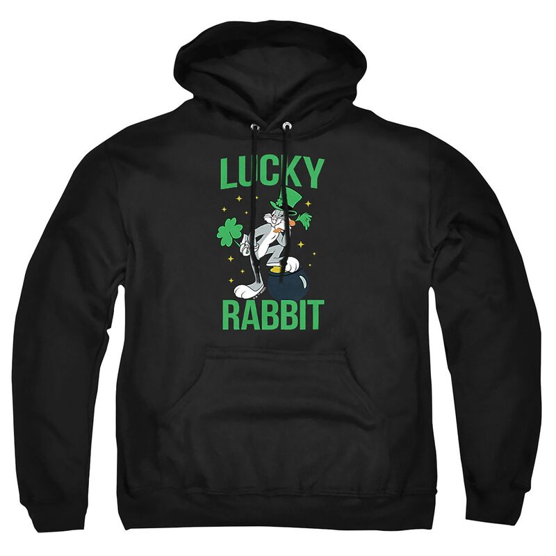 アニメキャラクター レディース トップス Tシャツ トール パーカー グラフィック Licensed Character Big & Tallooney Tunes Bugs Bunny Graphic Pullover Hoodie Black ブラック
