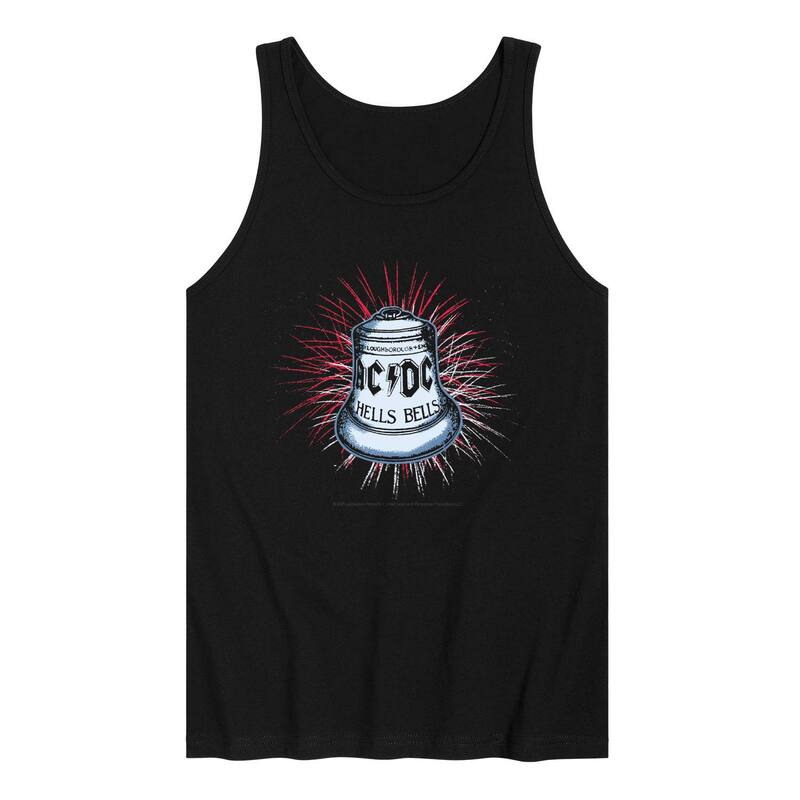 アニメキャラクター レディース トップス Tシャツ グラフィック Licensed Character Men's ACDC Hells Bells Fireworks Graphic Tank Top Black ブラック