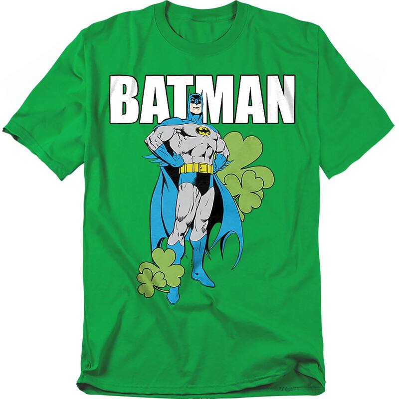 アニメキャラクター レディース トップス Tシャツ トール グラフィック Licensed Character Big & Tall Batman Shamrock Graphic Tee Bright Green グリーン