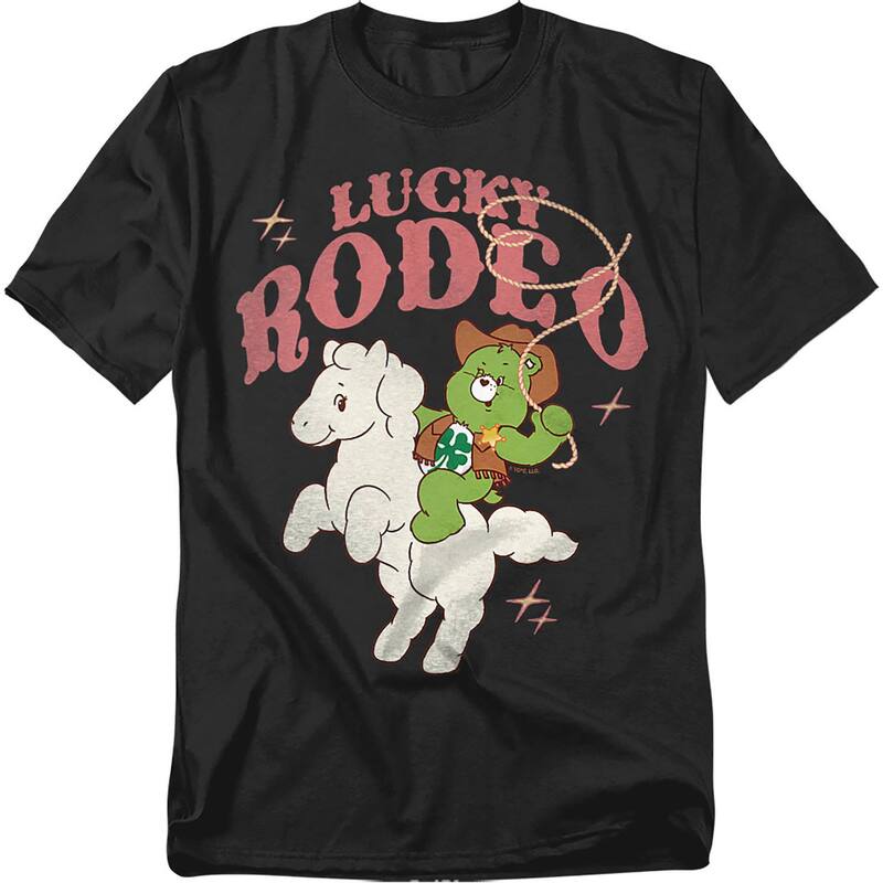 アニメキャラクター レディース トップス Tシャツ トール グラフィック Licensed Character Big & Tall Care Bears Lucky Rodeo Graphic Tee Black ブラック