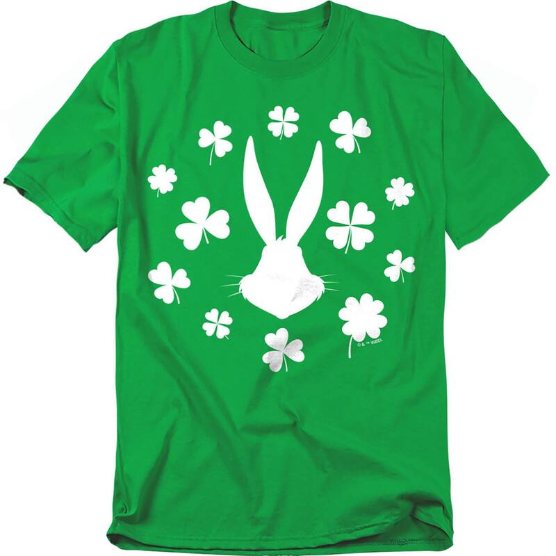 アニメキャラクター レディース トップス Tシャツ トール グラフィック Licensed Character Big & Tallooney Tunes Bugs Bunny St. Patrick's Graphic Tee Bright Green グリーン