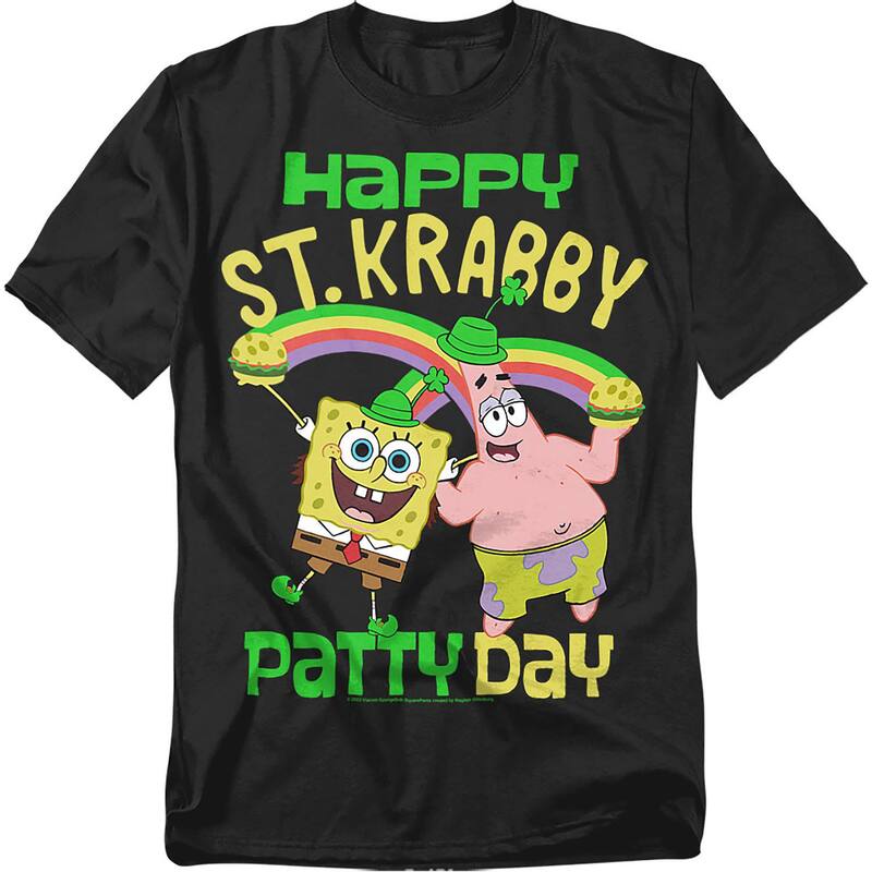 アニメキャラクター レディース トップス Tシャツ パンツ トール グラフィック Licensed Character Big & Tall SpongeBob SquarePantst. Krabby Graphic Tee Black ブラック