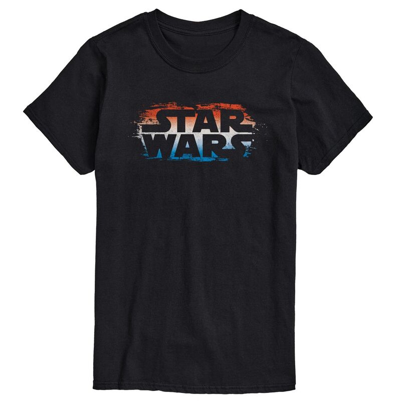 アニメキャラクター レディース トップス Tシャツ ロゴ グラフィック Licensed Character Men'star Wars Americana Logo Graphic Tee Black ブラック