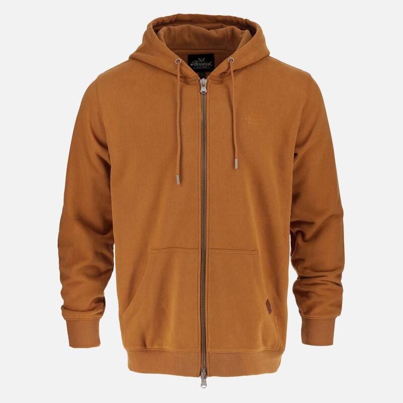ソロ好ましい レディース トップス プルオーバー パーカー Men\u0027s Thorogood Workwear Heavyweight Full Zip Up Hoodie Golden Brown 赤銅色