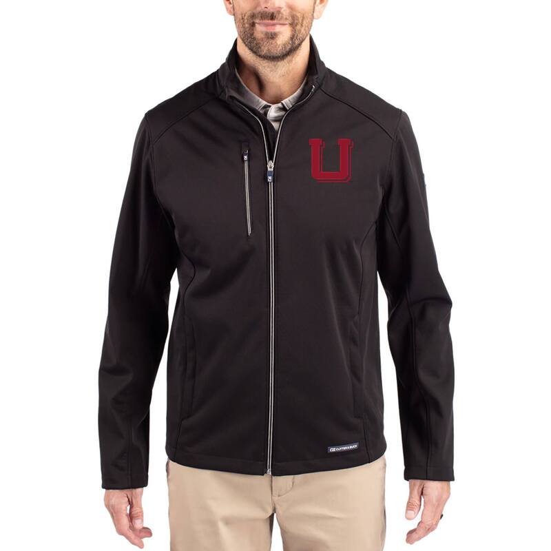 裁断師アンドうしろ側 レディース アウター 上衣・上衣 Men\u0027s Cutter \u0026 Buck Black Utah Utes Evokeco Softshell Recycled Full-Zip Jacket Ute Black 黒いこと コート・ジャケット-レディースファッション
