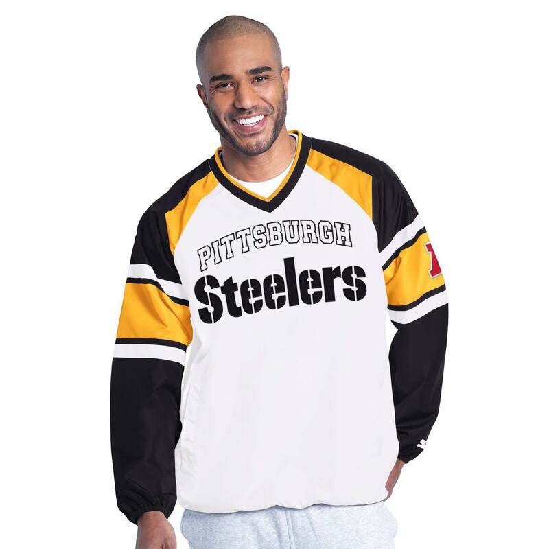 スターター レディース トップス Tシャツ Men'starter White Pittsburgh Steelerstl White ホワイト